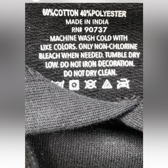 True Religion BLACK HOODIE Horseshoe Pullover Hooded SWEATSHIRT silver Graphic M - Picture 10 of 13